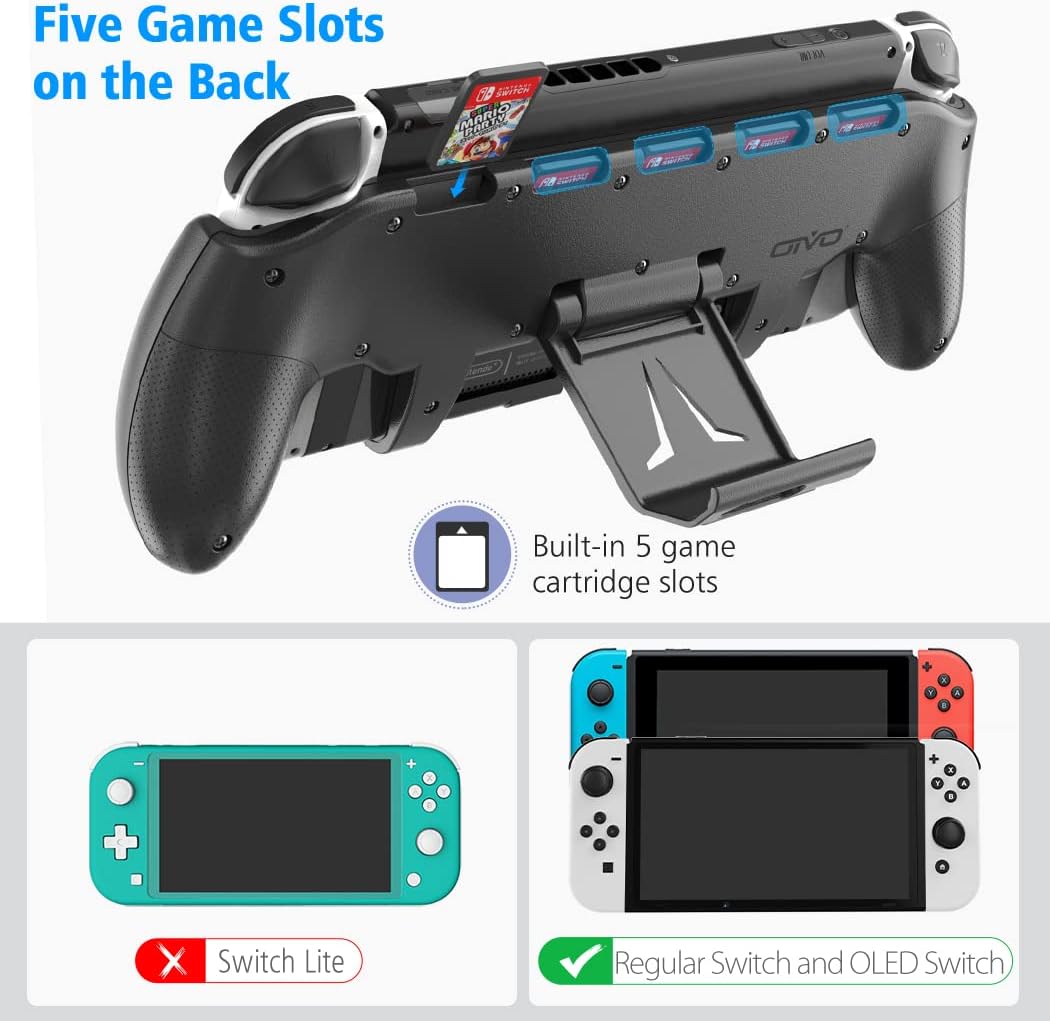 Switch Grip with Upgraded Adjustable Stand for Switch & OLED | OIVO