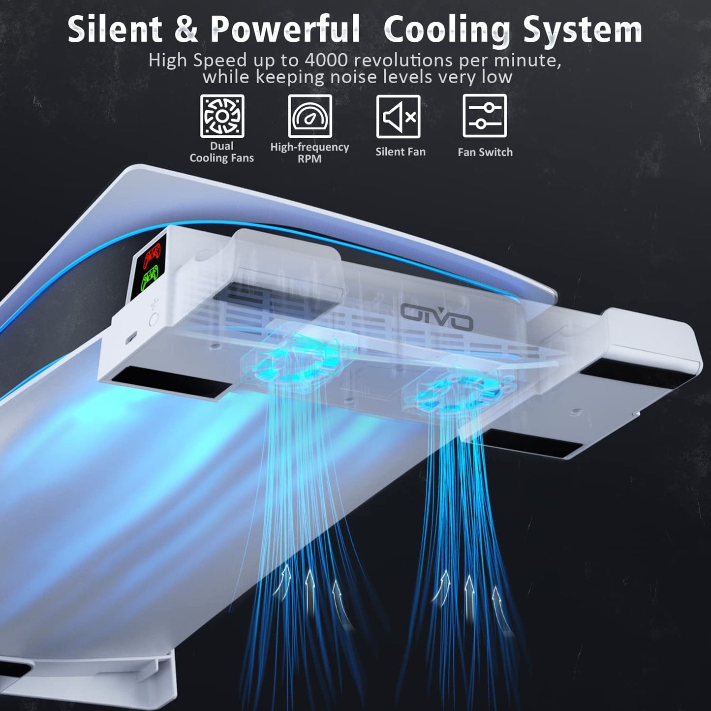 【OIVO】PS5 Stand Horizontal for PS5 Accessories