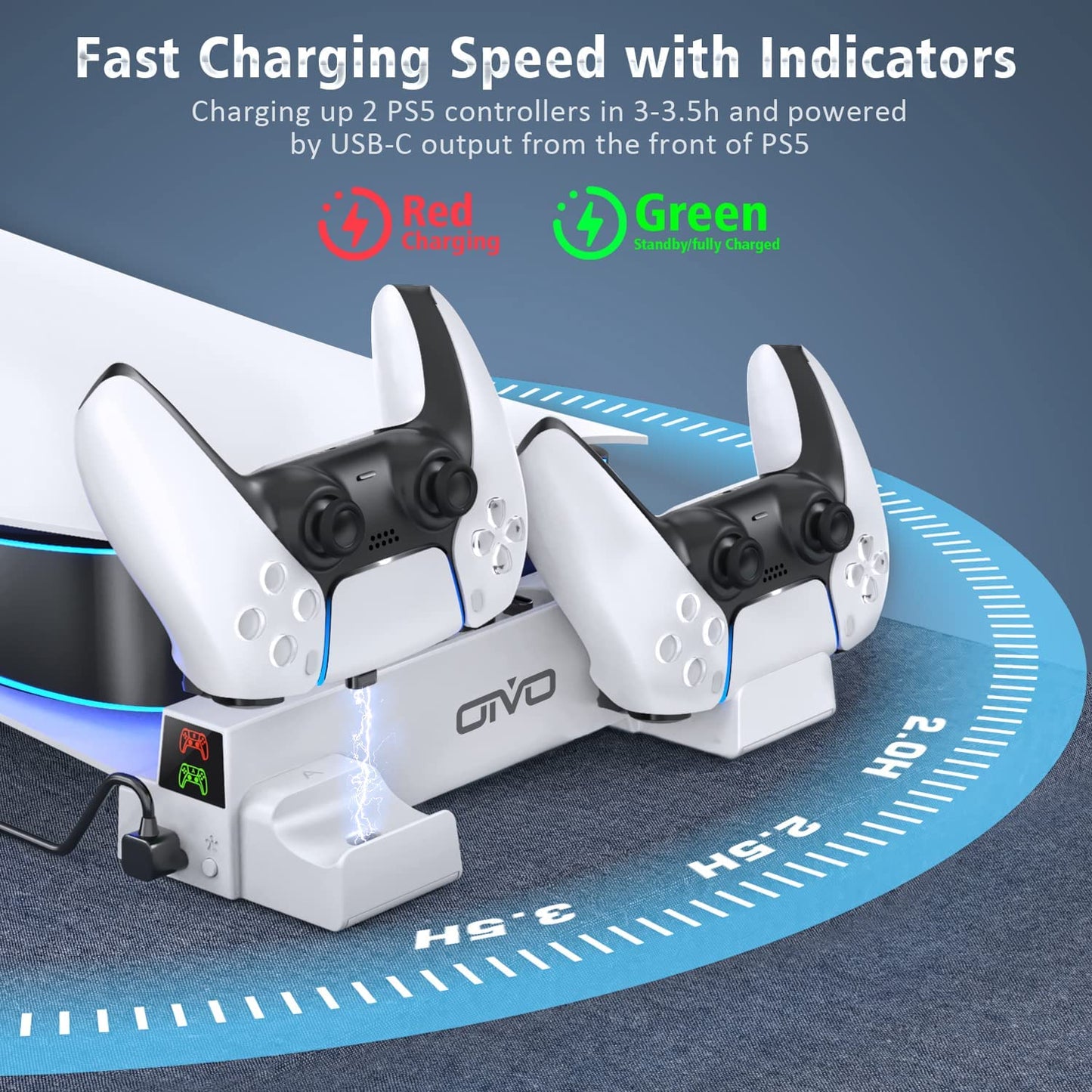 【OIVO】PS5 Stand Horizontal for PS5 Accessories