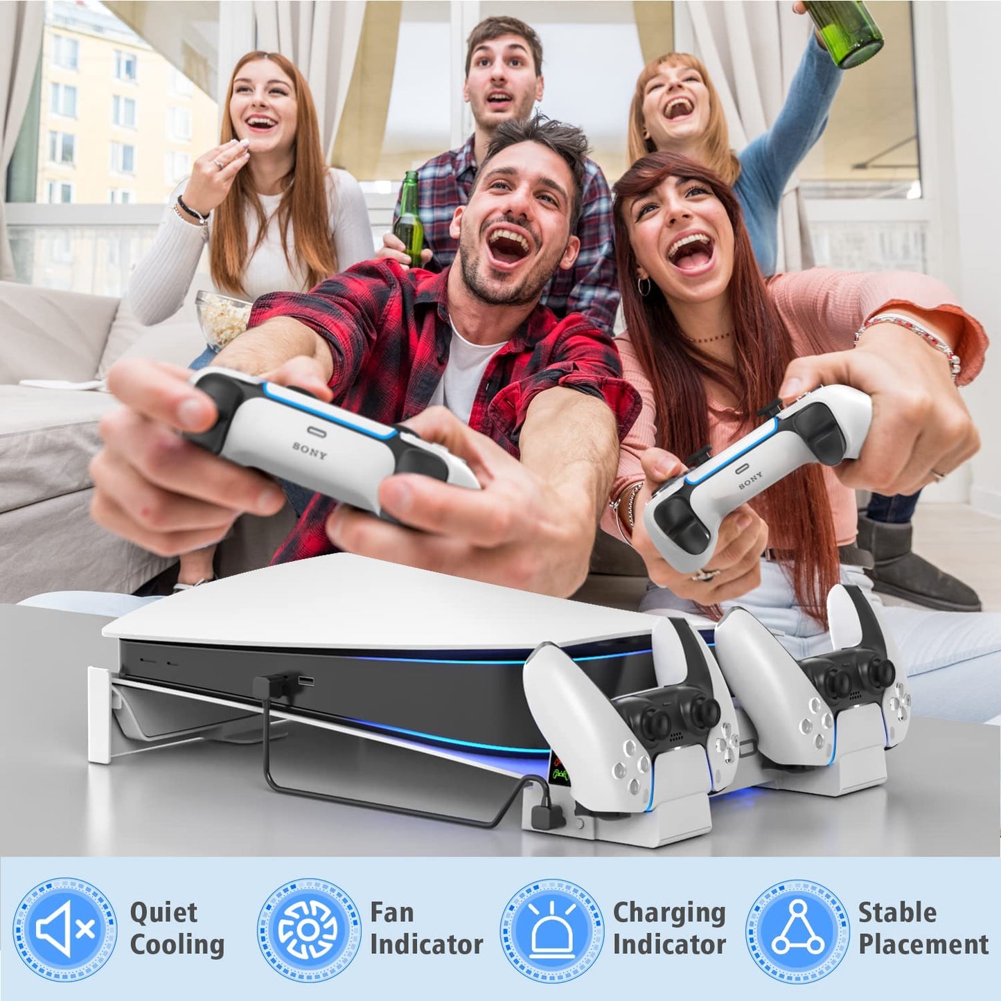 【OIVO】PS5 Stand Horizontal for PS5 Accessories
