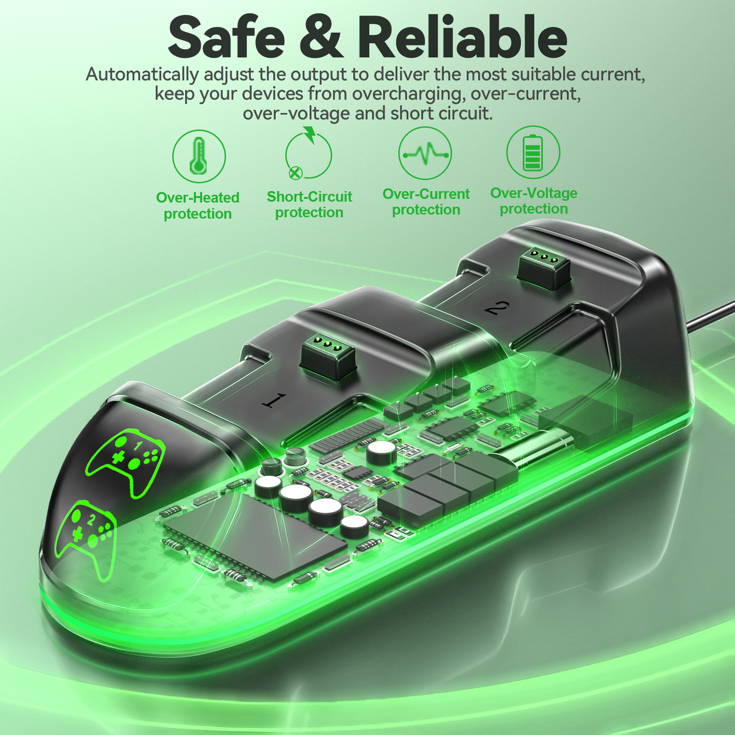 Controller Charger Station Compatible with Xbox Series/One-X/S/Elite