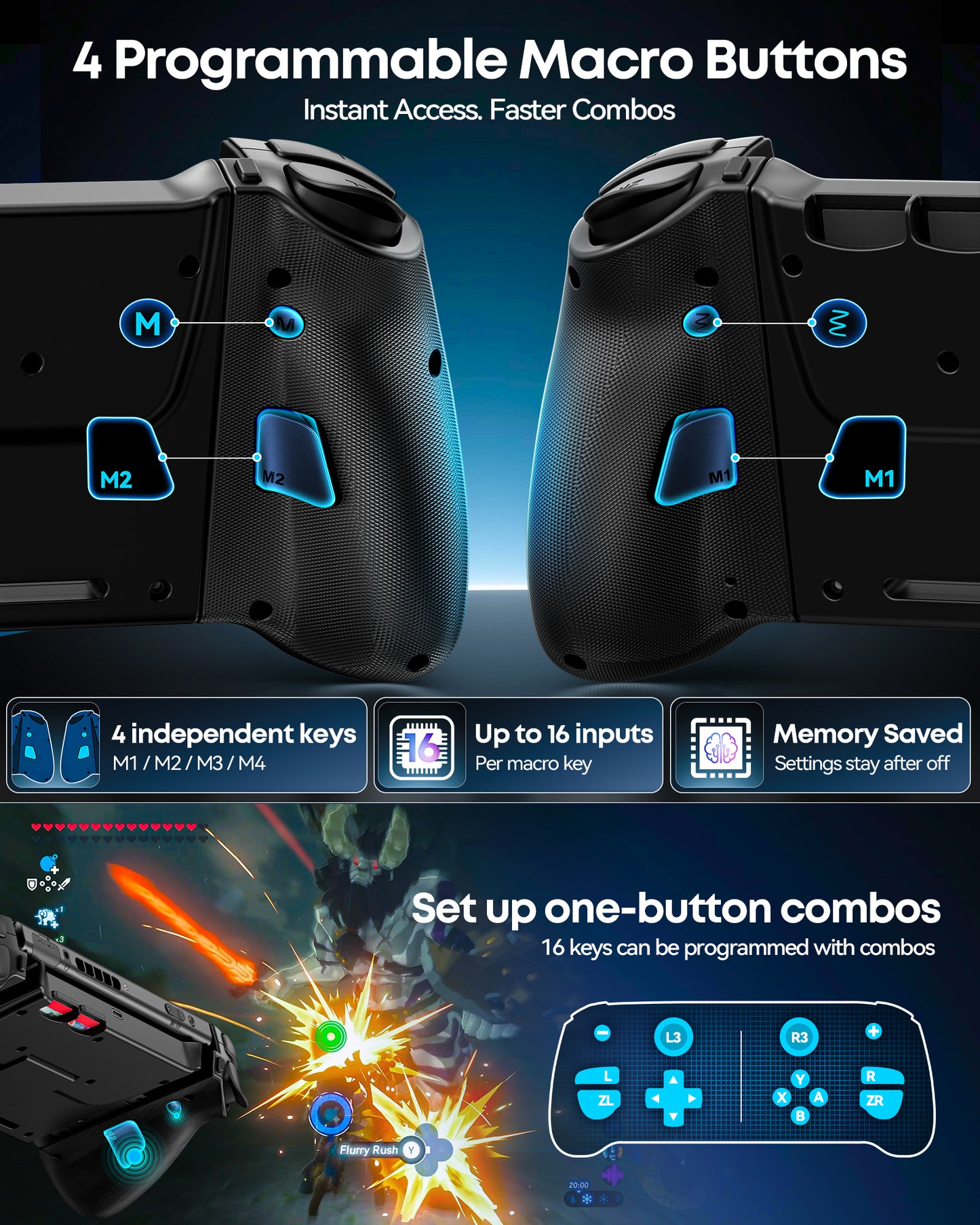Switch 1/ 2 Controller for Original/ OLED/ Switch 2