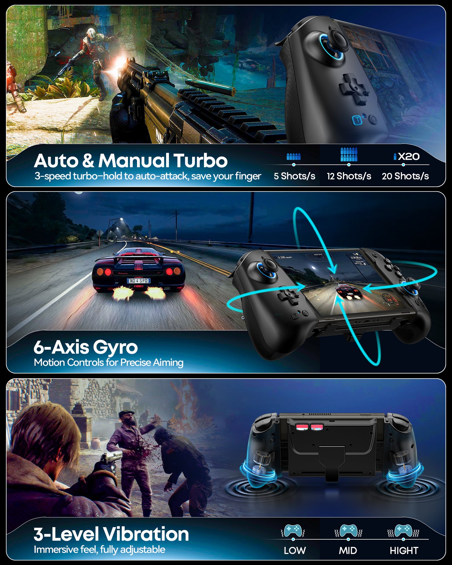 Switch 1/ 2 Controller for Original/ OLED/ Switch 2