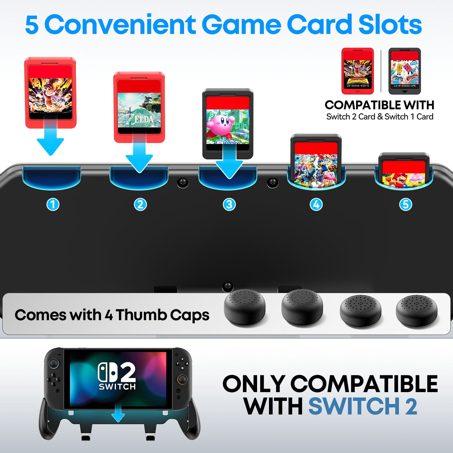 Grip Compatible with Nintendo Switch 2