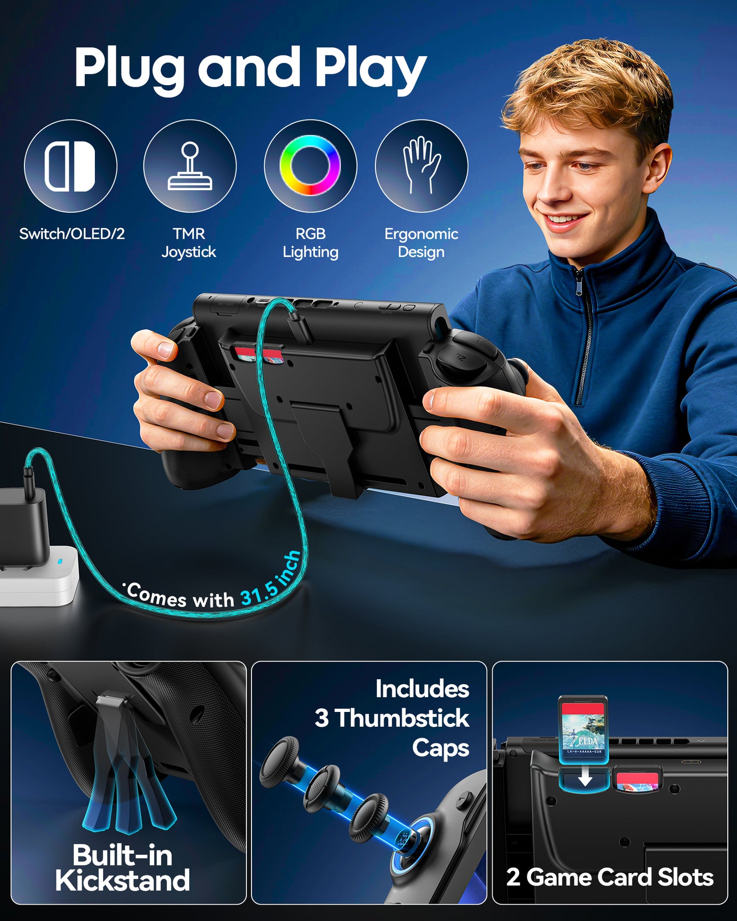 Switch 1/ 2 Controller for Original/ OLED/ Switch 2