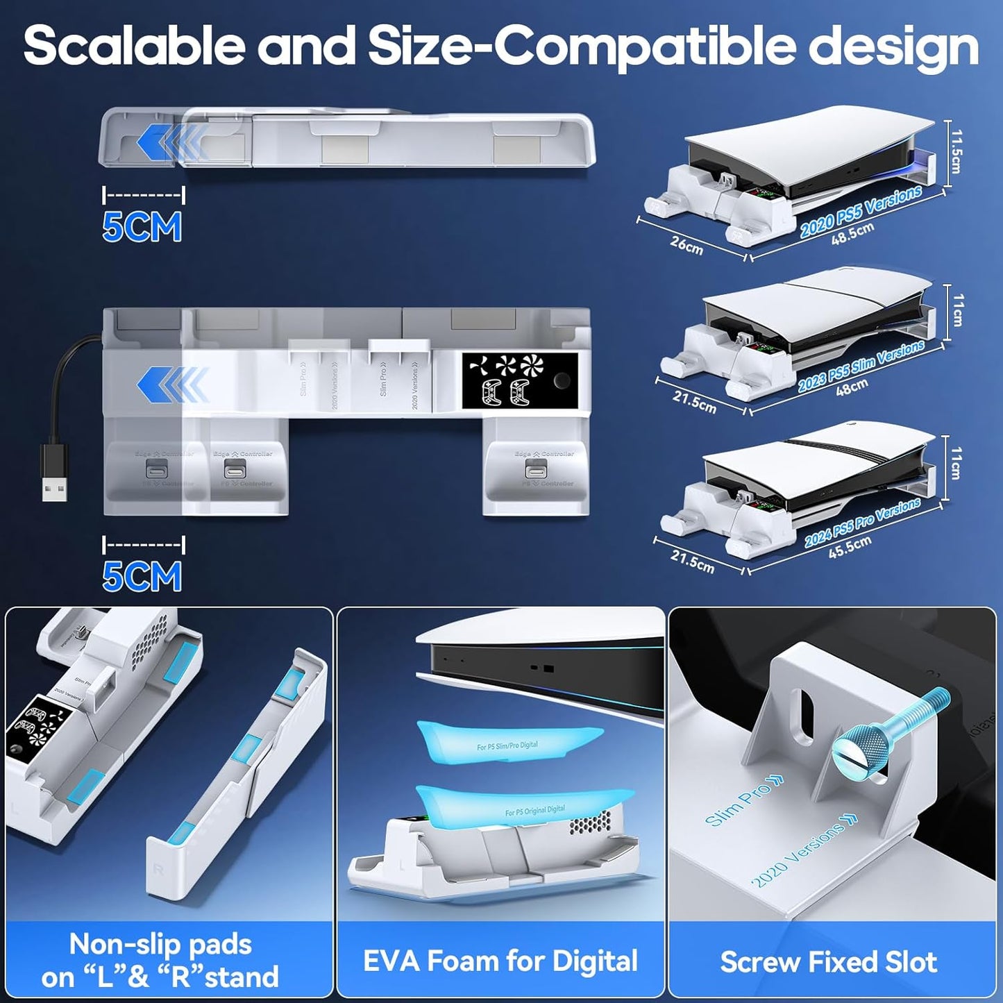 PS5/Slim/Pro Horizontal Stand