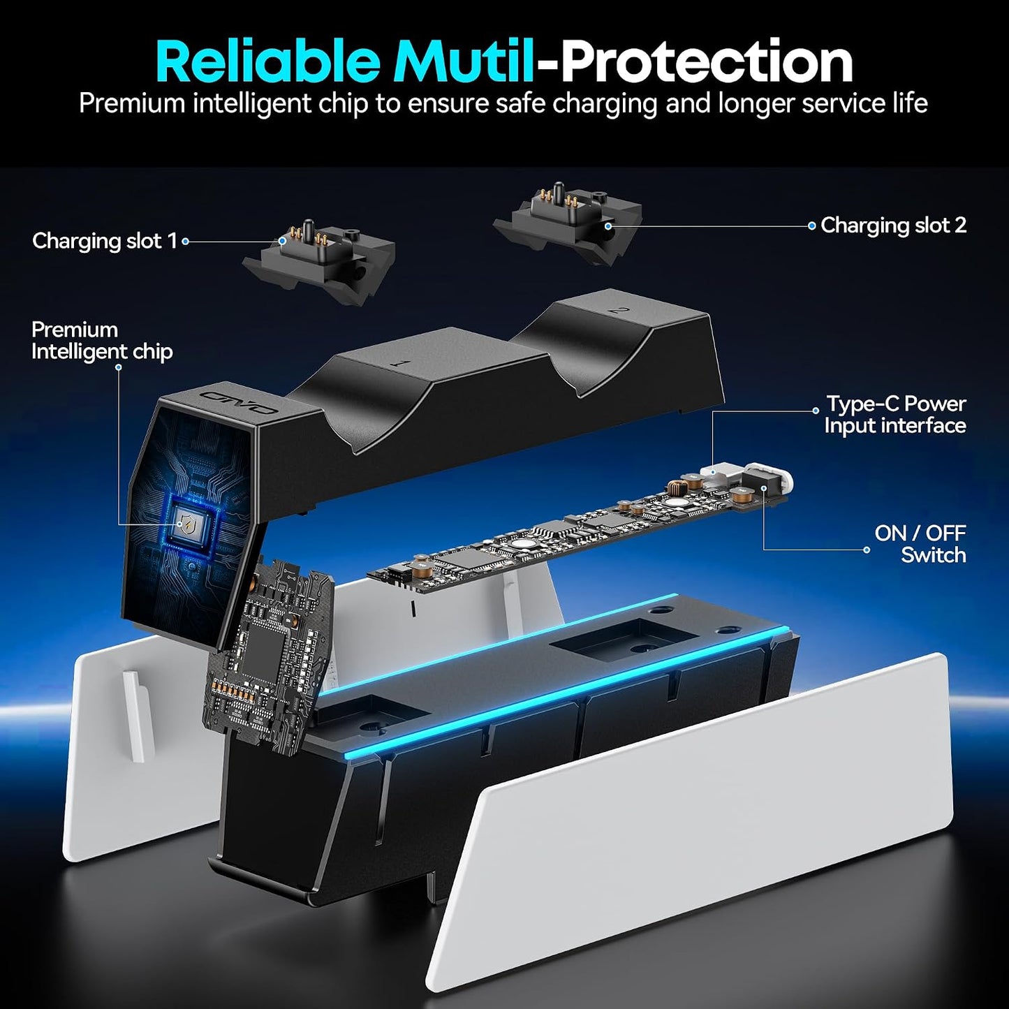 OIVO PS5 Controller Charging Station
