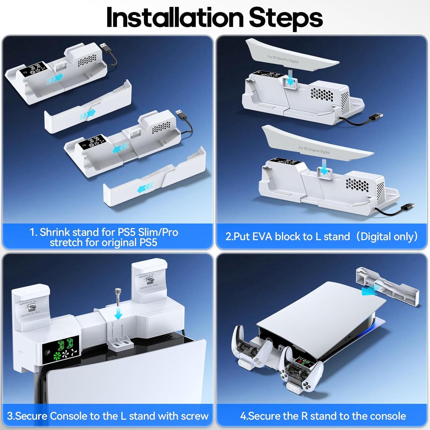 PS5/Slim/Pro Horizontal Stand