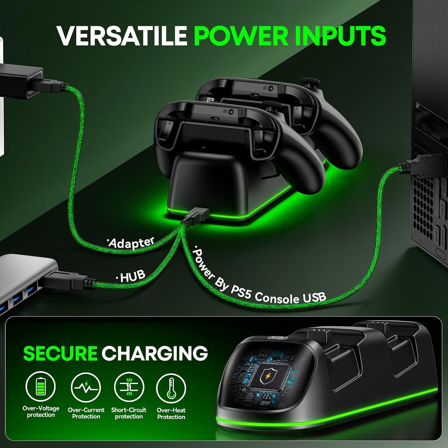 OlVO XSX Controller Charger for X/S/One/Elite