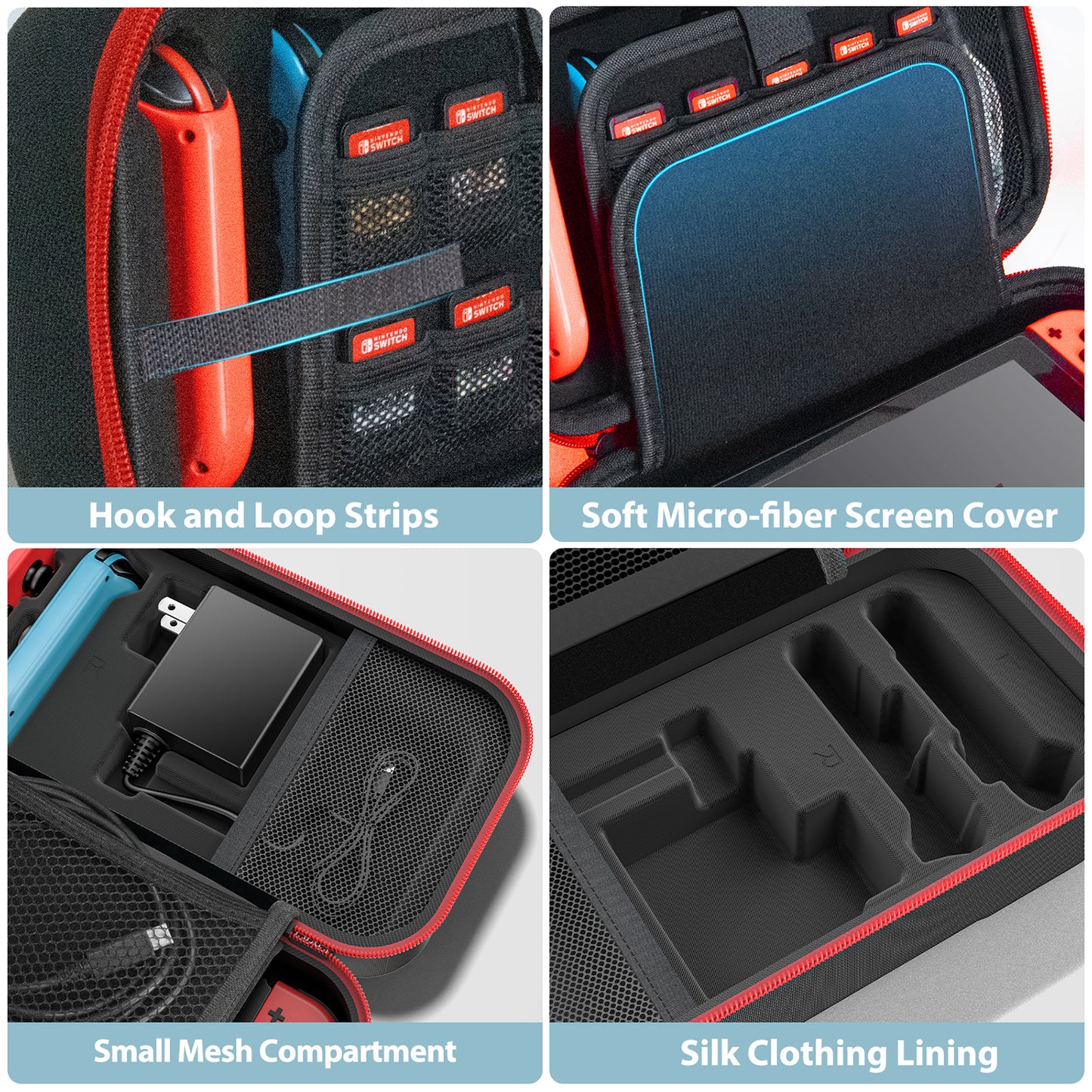Switch OLED Carrying Case Compatible with Nintendo Switch/OLED Model