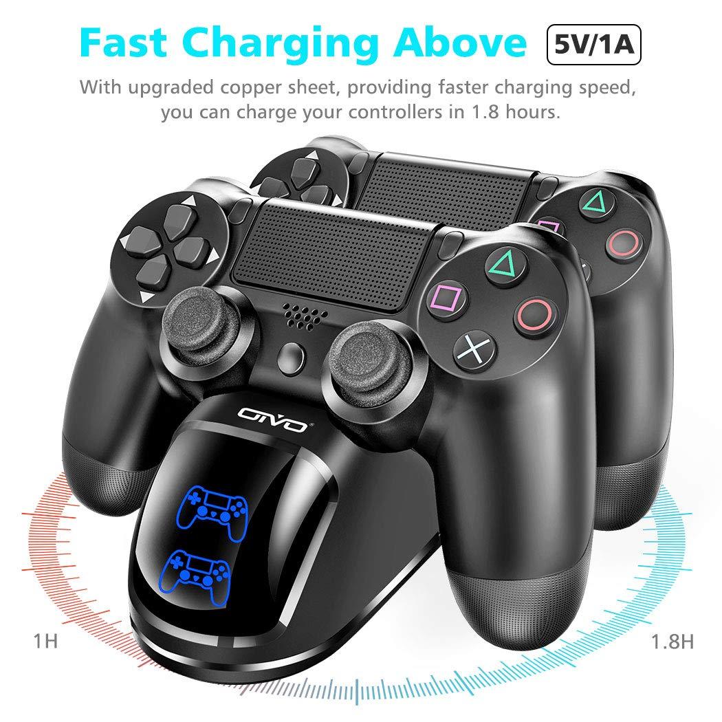 PS4/PS4 Slim/PS4 Pro Controller Charger Dock Station OIVO