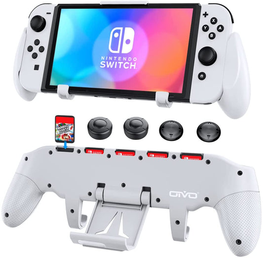 Switch OLED/Switch Grip with Upgraded Adjustable Stand  | OIVO
